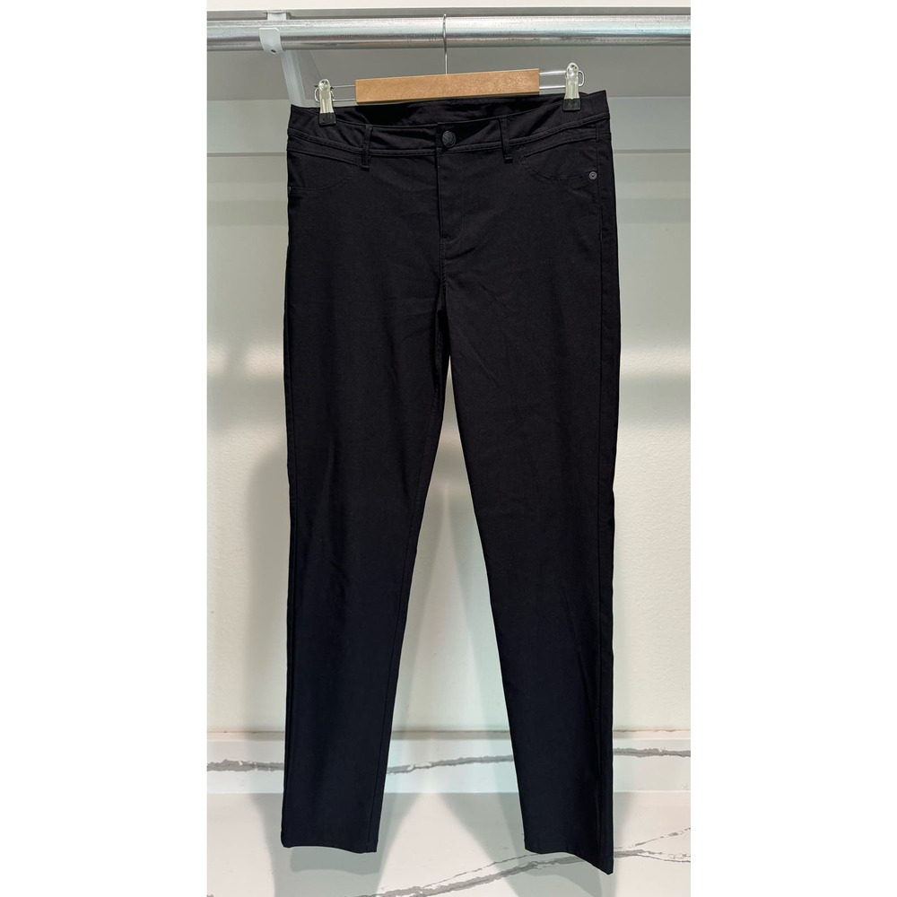 Vera Wang Black Dress Pants Straight Slim Size 8